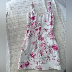 For Love And Lemons Pink Floral Dress